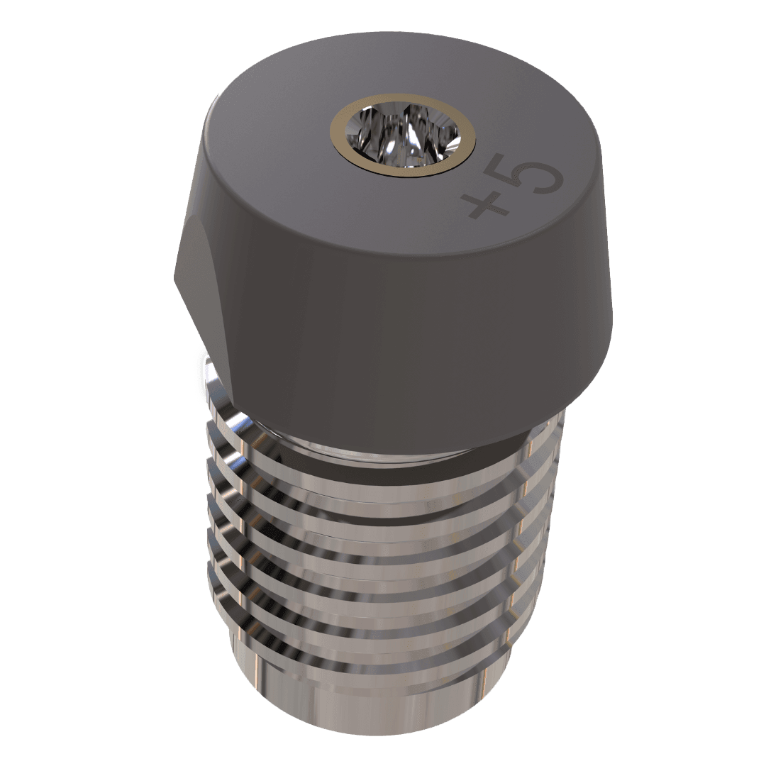 El único ScanAbutment que permite compensar con precisión las micras de error en altura (eje Z) derivadas de las tolerancias de fabricación.